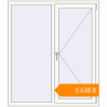 Pricing Tilt-and-Turn 1300x1500 mm KORSA BASE (Euro-Design 60) RAL 9016 Traffic white two-sided. Price: ₴5,637.74