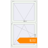 Pricing Tilt-and-Turn 1000x1800 mm KORSA BASE (Euro-Design 60) RAL 9016 Traffic white two-sided. Price: $231.83