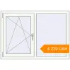 Pricing Tilt-and-Turn 1240x870 mm KORSA STANDARD (Euro 70) RAL 9016 Traffic white two-sided. Price: ₴4,239.05