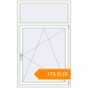 Pricing Tilt-and-Turn 1020x1650 mm KORSA STANDARD (Euro 70) RAL 9016 Traffic white two-sided. Price: 175.35 EUR