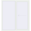 Pricing Sliding patio doors 1850x2110 mm Patio Door (Euro 60) RAL 9016 Traffic white two-sided