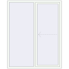 Pricing Sliding patio doors 1600x2000 mm KORSA SYNEGO SLIDE RAL 9016 Traffic white two-sided