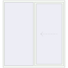 Pricing Sliding patio doors 2000x2150 mm Patio Door (Euro 60) RAL 9016 Traffic white two-sided