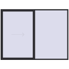 Pricing Sliding patio doors 3000x2245 mm GENEO HST BLACK_ULTI-MATT two-sided