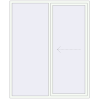 Pricing Sliding patio doors 1850x2260 mm KORSA SYNEGO SLIDE RAL 9016 Traffic white two-sided