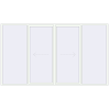Pricing Sliding patio doors 4000x2300 mm Patio door (Brillant 70) RAL 9016 Traffic white two-sided