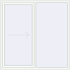 Pricing Sliding patio doors 1800x1800 mm Patio Door (Euro 60) RAL 9016 Traffic white two-sided