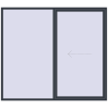 Pricing Sliding patio doors 2500x2200 mm KORSA SYNEGO SLIDE