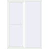 Pricing Sliding patio doors 1680x2320 mm KORSA SYNEGO SLIDE RAL 9016 Traffic white two-sided
