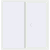 Pricing Sliding patio doors 2000x2100 mm Patio door (Synego) RAL 9016 Traffic white two-sided