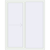 Pricing Sliding patio doors 1600x2000 mm KORSA SYNEGO SLIDE RAL 9016 Traffic white two-sided