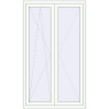 Pricing Balcony doors 1200x2050 mm KORSA STANDARD (Euro 70) BALKON DOOR RAL 9016 Traffic white two-sided