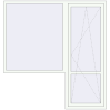 Pricing Balcony doors 2000x2100 mm KORSA STANDARD (Euro 70) BALKON DOOR