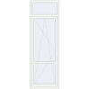 Pricing Balcony doors 800x2400 mm KORSA STANDARD (Euro 70) BALKON DOOR RAL 9016 Traffic white two-sided