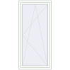 Pricing Balcony doors 900x1900 mm KORSA BASE (Euro-Design 60) BALKON DOOR RAL 9016 Traffic white two-sided