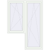 Pricing Balcony doors 1500x2100 mm KORSA STANDARD (Euro 70) BALKON DOOR RAL 9016 Traffic white two-sided