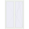 Pricing Balcony doors 1500x2250 mm KORSA STANDARD (Euro 70) BALKON DOOR RAL 9016 Traffic white two-sided