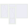Pricing Balcony doors 3250x2400 mm KORSA STANDARD (Euro 70) BALKON DOOR