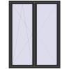 Pricing Balcony doors 1600x2100 mm KORSA ENERGY-SAVING (SYNEGO MD) BALKON DOOR ANTHRACITE_GREY_GLATT two-sided
