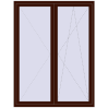 Pricing Balcony doors 1600x2100 mm KORSA STANDARD (Euro 70) BALKON DOOR BLACK_CHERRY two-sided