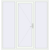 Pricing Entrance doors 2000x2100 mm DOOR KORSA ENERGY-SAVING REHAU SYNEGO RAL 9016 Traffic white two-sided