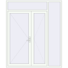Pricing Entrance doors 2000x2400 mm DOOR KORSA OPTIMUM REHAU BRILLANT RAL 9016 Traffic white two-sided