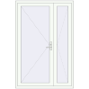 Pricing Entrance doors 1400x2100 mm DOOR KORSA OPTIMUM REHAU BRILLANT RAL 9016 Traffic white two-sided