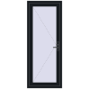 Pricing Entrance doors 800x2000 mm DOOR KORSA BASE REHAU EURO 60 BLACK_COOL_110L-2 two-sided
