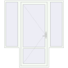 Pricing Entrance doors 2000x2260 mm DOOR KORSA ENERGY-SAVING REHAU SYNEGO RAL 9016 Traffic white two-sided