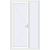 Pricing Entrance doors 1400x2350 mm DOOR KORSA ENERGY-SAVING REHAU SYNEGO RAL 9016 Traffic white two-sided