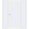 Pricing Entrance doors 1800x2100 mm DOOR KORSA OPTIMUM REHAU BRILLANT RAL 9016 Traffic white two-sided