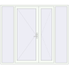 Pricing Entrance doors 2400x2100 mm DOOR KORSA OPTIMUM REHAU BRILLANT RAL 9016 Traffic white two-sided