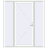 Pricing Entrance doors 1800x2100 mm DOOR KORSA OPTIMUM REHAU BRILLANT RAL 9016 Traffic white two-sided