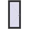 Pricing Entrance doors 900x2100 mm DOOR KORSA ENERGY-SAVING REHAU SYNEGO ANTHRACITE_GREY_GLATT two-sided