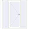 Pricing Entrance doors 1800x2100 mm DOOR KORSA OPTIMUM REHAU BRILLANT RAL 9016 Traffic white two-sided