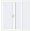 Pricing Entrance doors 2000x2100 mm DOOR KORSA ENERGY-SAVING REHAU SYNEGO RAL 9016 Traffic white two-sided