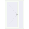 Pricing Entrance doors 1400x2100 mm DOOR KORSA ENERGY-SAVING REHAU SYNEGO RAL 9016 Traffic white two-sided