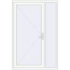 Pricing Entrance doors 1400x2100 mm DOOR KORSA ENERGY-SAVING REHAU SYNEGO RAL 9016 Traffic white two-sided