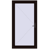 Pricing Entrance doors 1100x2100 mm DOOR KORSA BASE REHAU EURO 60 BLACK_BROWN two-sided