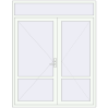 Pricing Internal doors 1850x2340 mm INTERIOR door (Z74/60) opens  inside RAL 9016 Traffic white two-sided