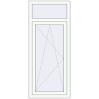 Pricing Tilt-and-Turn 650x1530 mm KORSA BASE (Euro-Design 60) RAL 9016 Traffic white two-sided