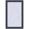 Pricing Tilt-and-Turn 1000x1600 mm KORSA BASE (Euro-Design 60) ANTHRACITE_GREY_STRUKTURAL two-sided