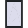 Pricing Tilt-and-Turn 1000x1600 mm KORSA BASE (Euro-Design 60) BLACK_COOL_110L-2 two-sided