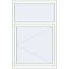Pricing Tilt-and-Turn 1000x1500 mm KORSA BASE (Euro-Design 60) RAL 9016 Traffic white two-sided