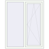 Pricing Tilt-and-Turn 1200x1500 mm KORSA BRILLANT RAL 9016 Traffic white two-sided