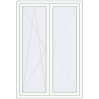 Pricing Tilt-and-Turn 1150x1700 mm KORSA STANDARD (Euro 70) RAL 9016 Traffic white two-sided