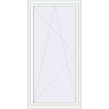 Pricing Tilt-and-Turn 960x1990 mm KORSA BRILLANT RAL 9016 Traffic white two-sided
