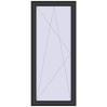 Pricing Tilt-and-Turn 860x2000 mm KORSA BASE (Euro-Design 60) ANTHRACITE_GREY_GLATT two-sided