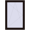 Pricing Tilt-and-Turn 1000x1500 mm KORSA BASE (Euro-Design 60) BLACK_BROWN two-sided