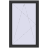 Pricing Tilt-and-Turn 1000x1600 mm KORSA BASE (Euro-Design 60) BLACK_STRUCTURAL two-sided